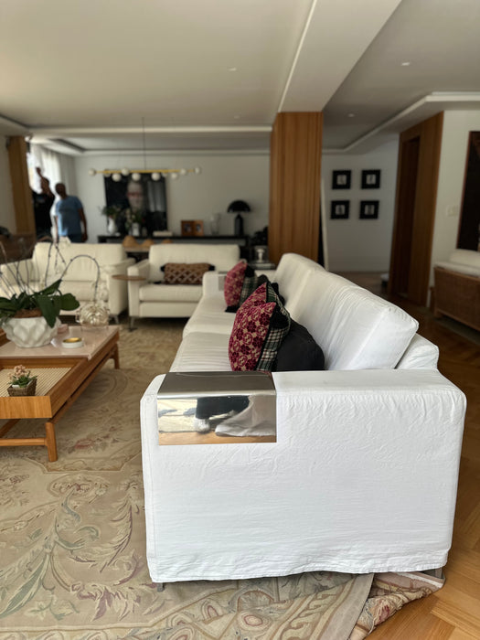 Sofá de 3 Lugares com Capa