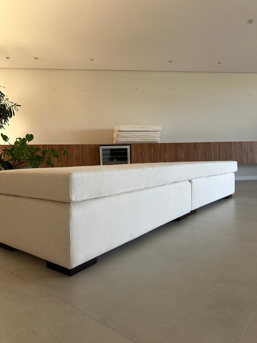 Módulo Pufe com Almofada e Encosto