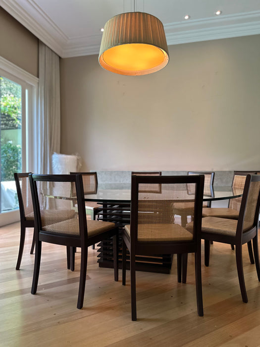 Mesa de Jantar "Fresta" com tampo em Vidro - Etel Carmona para Etel