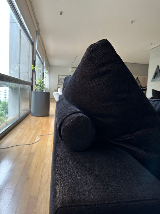 Sofá "Groundpiece" com Pufe – Antonio Citterio para Flexform