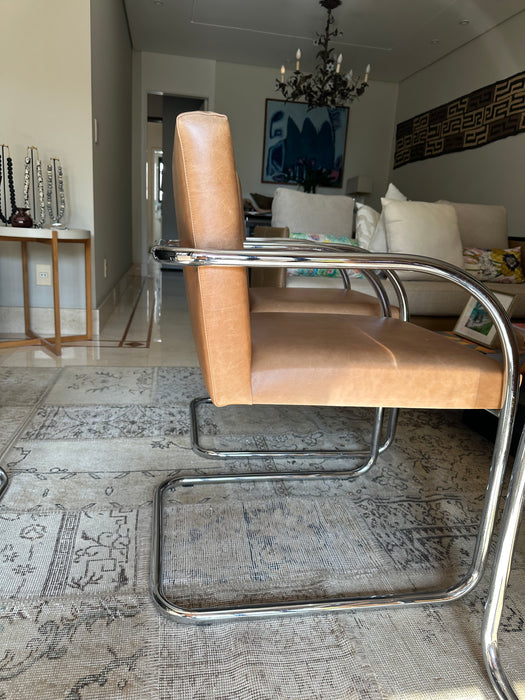 Conjunto com 4 Cadeiras "BRNO" Tubulares