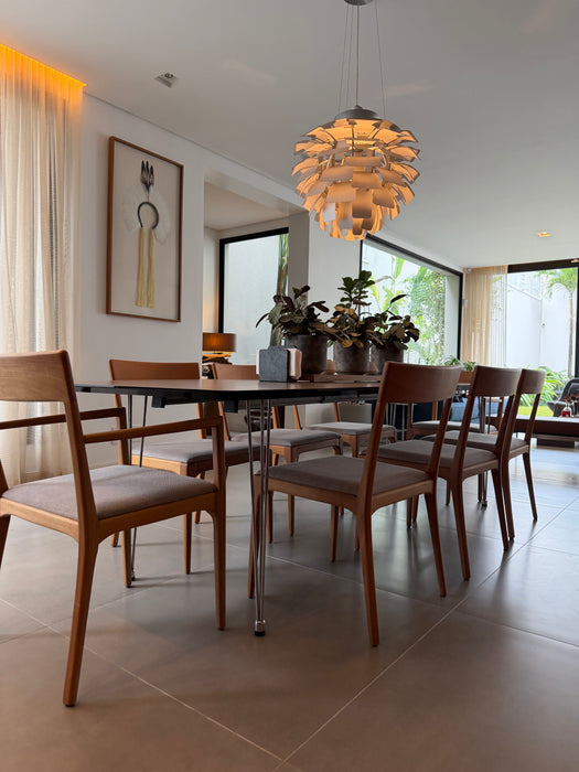 Conjunto de 8 Cadeiras "Lina" (2 com Braços) – Líder Interiores