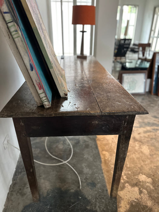 Mesa de Apoio Mineira em Madeira Rústica com Gaveta