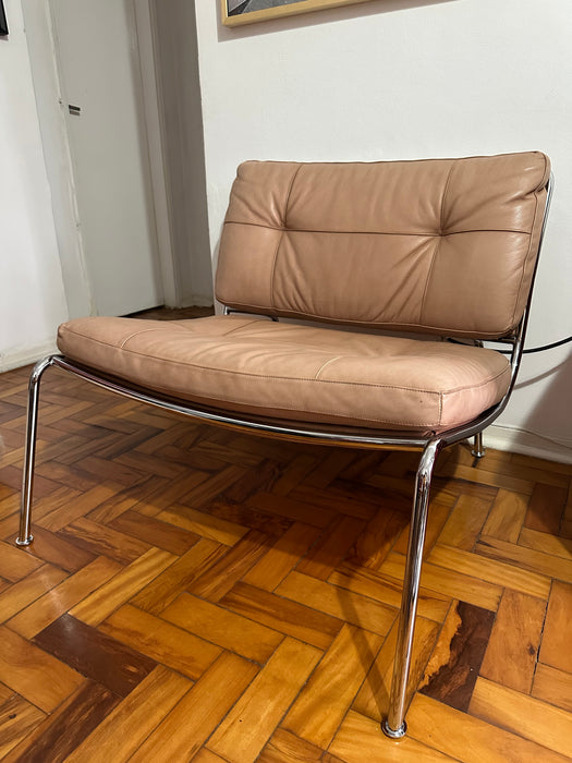 Poltrona "Frog" em Couro – Piero Lissoni para Living Divani