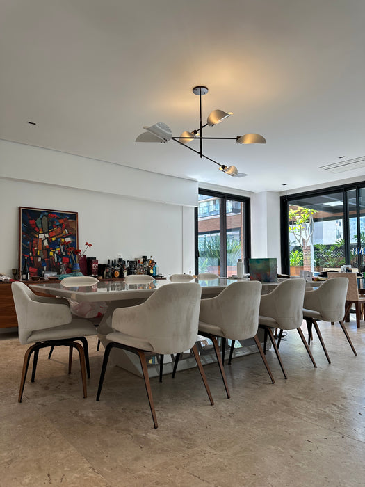 Conjunto de 10 Cadeiras (2 Giratórias) - Brentwood