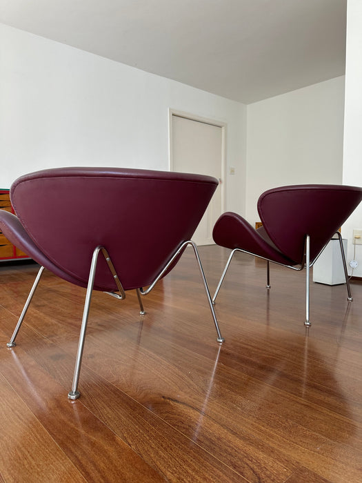 Par de Poltronas “Orange Slice” – Pierre Paulin para Micasa