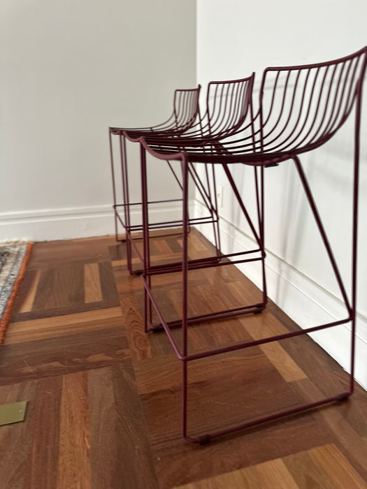 Conjunto com 4 Banquetas de Ferro