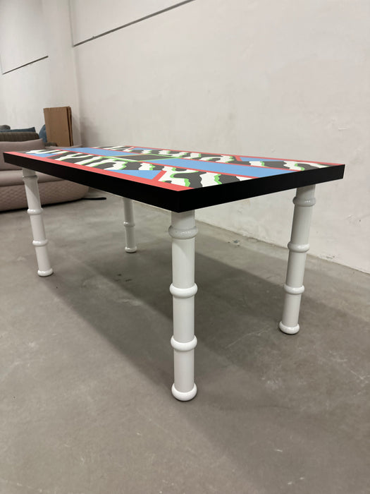 Mesa de Jantar "Madras" - Nathalie Du Pasquier para Memphis Milano