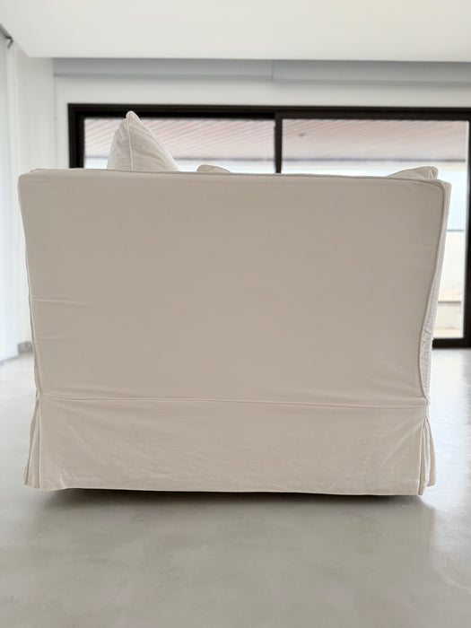 Par de Poltronas com Capa e Penas de Ganso - Shabby Chic (NY)