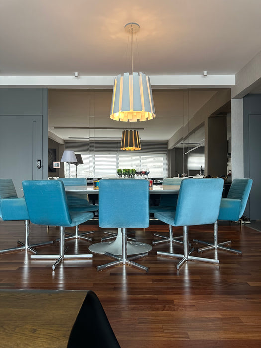 Conjunto de 8 Cadeiras Giratórias "Charly" (2 com braços) – Fahrer