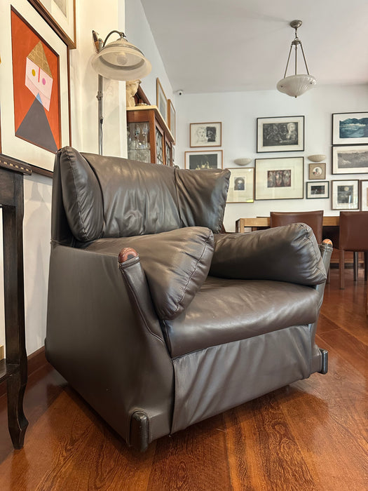 Poltrona “Viola D’Amore” em Couro – Piero di Martini para Cassina