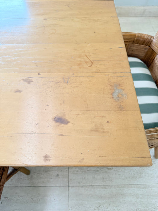 Mesa de Jantar em Madeira com 8 Cadeiras