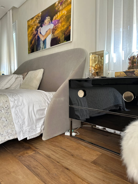 Cama King Size "Noveau" com Colchão - Artefacto