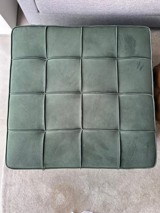 Pufe em Veludo Verde