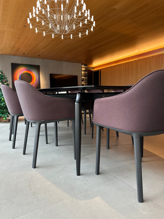 Conjunto com 8 Cadeiras “Soft Shell” com Braços – Ronan & Erwan Bouroullec para Vitra