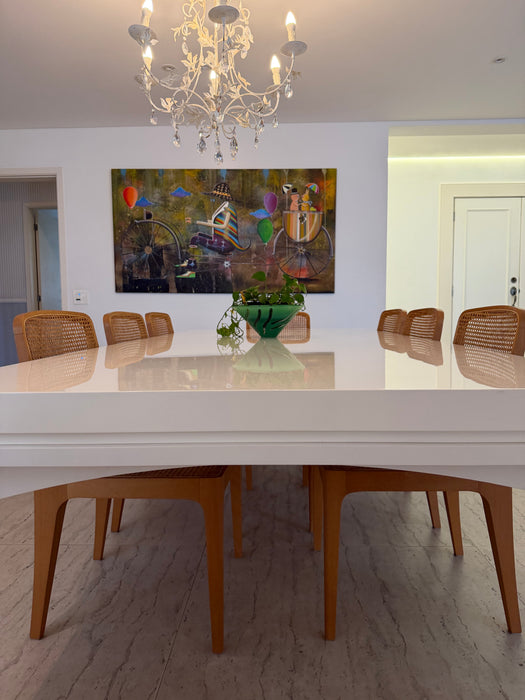 Mesa de Jantar em Laca Branca