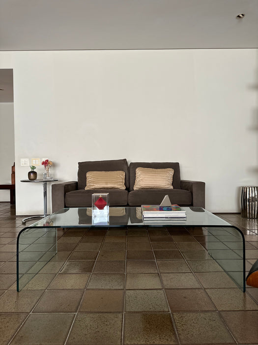 Mesa de Centro de Vidro "Fiam Ghost" – Cini Boeri