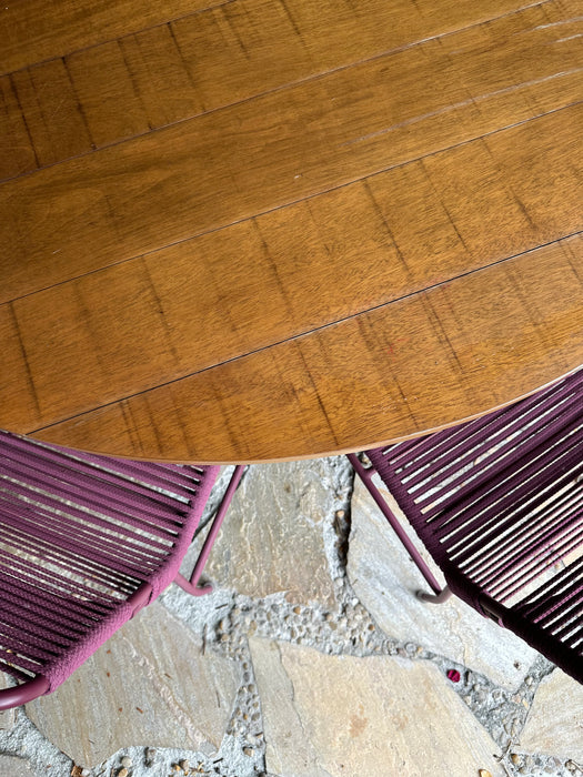 Mesa de Jantar "Tropical" com  6 Cadeiras "Chá Verde" em Corda Náutica - Líder Interiores