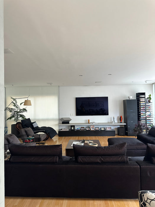 Sofá "Groundpiece" com Pufe – Antonio Citterio para Flexform