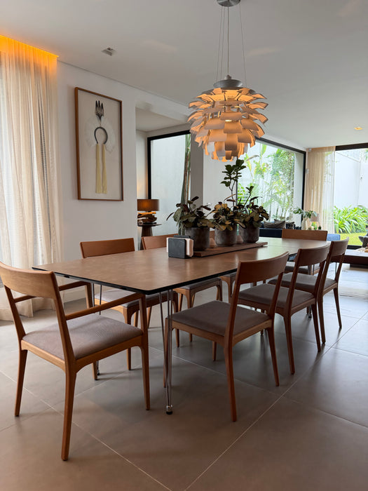 Conjunto de 8 Cadeiras "Lina" (2 com Braços) – Líder Interiores