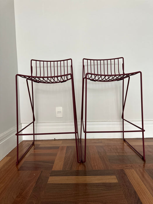 Conjunto com 4 Banquetas de Ferro
