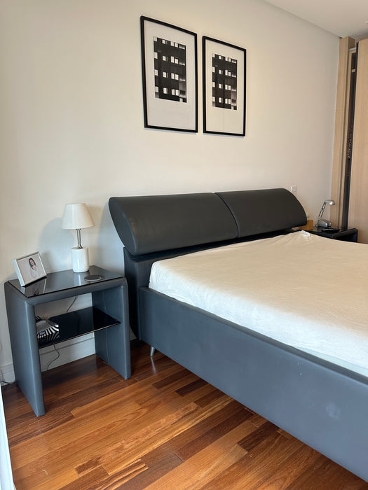 Cama de Casal "Casa KTD" com 2 Mesas de Cabeceira (colchão Incluso) - Matthias Rossow para RUF Betten