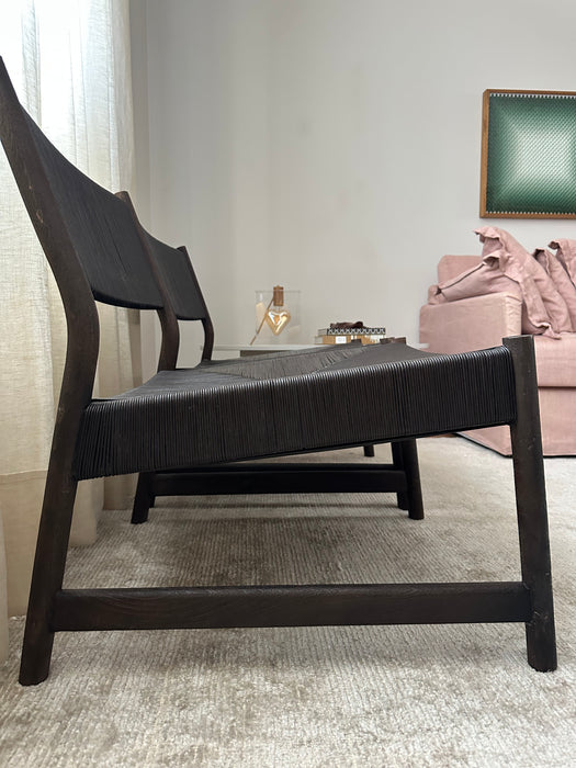 Par de Poltronas em Madeira Escura com Tramas Artesanais - Zara Home