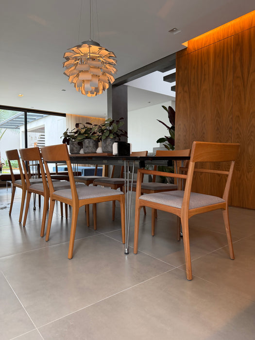 Conjunto de 8 Cadeiras "Lina" (2 com Braços) – Líder Interiores