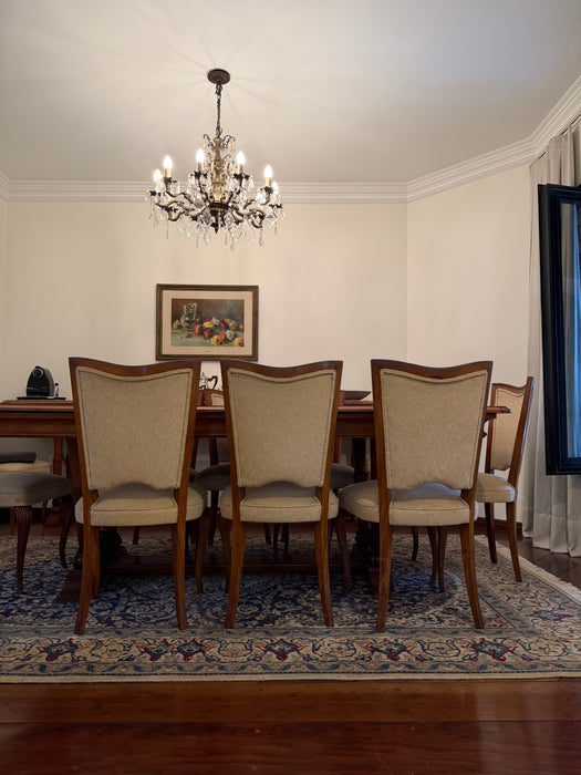Mesa de Jantar Extensível com 12 Cadeiras