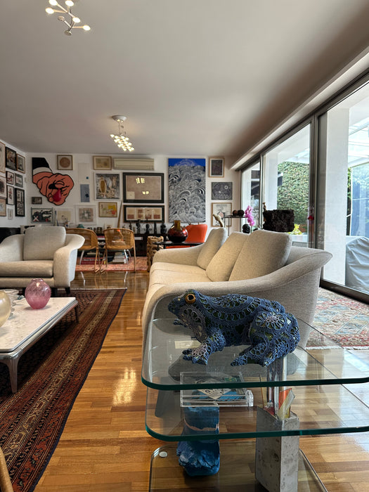 Conjunto de Poltrona e Sofá "Curva" - Adquirido loja Arquivo Vivo