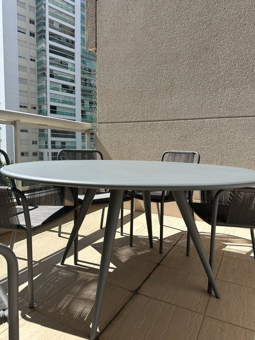 Conjunto de Mesa de Jantar "Gava" com 6 Cadeiras "Nancy" - Franccino