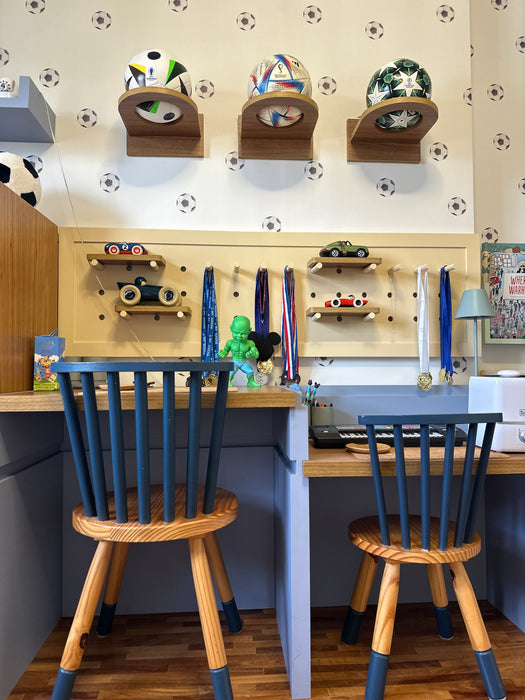 Móvel Infantil Funcional com Armários, Estação de Estudo e Prateleiras