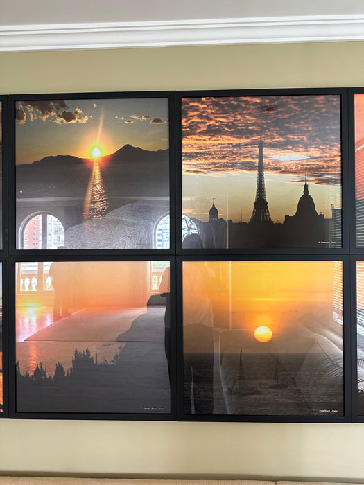 Composição de quadros "Pôr do Sol"