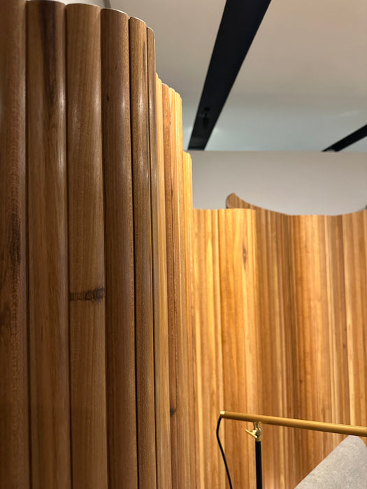 Biombo "Esteira" em Freijó Natural - Etel