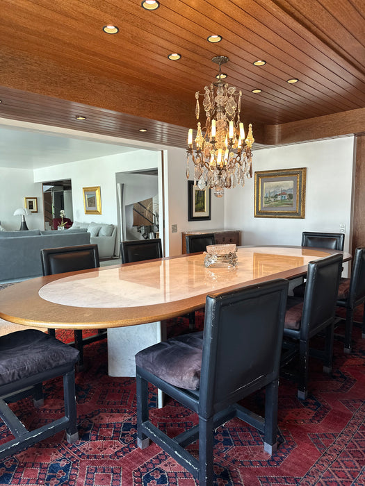 Conjunto de 10 Cadeiras em Couro