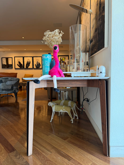 Mesa de Jantar “Bank” com Tampo em Mármore – Jader Almeida