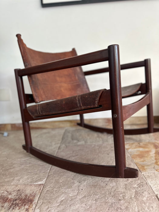 Cadeira de Balanço “Peglev Rocking” Vintage – Michel Arnault para Objekto