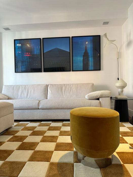 Sofá "Vogue" com Pufe – Micasa