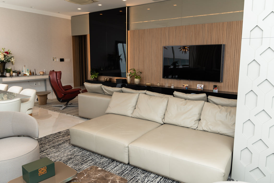 Sofá Modular “Lounge” em Couro Natural (5 Módulos) – Artefacto