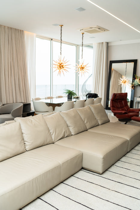 Sofá Modular “Lounge” em Couro Natural (5 Módulos) – Artefacto