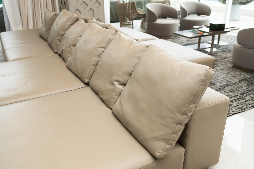 Sofá Modular “Lounge” em Couro Natural (5 Módulos) – Artefacto