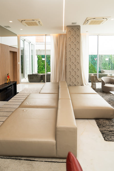 Sofá Modular “Lounge” em Couro Natural (5 Módulos) – Artefacto