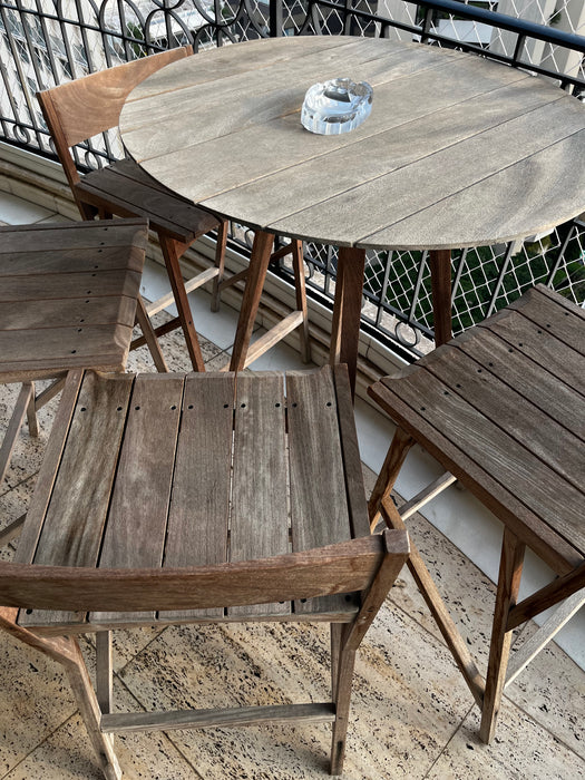 Conjunto de Mesa Bistrô “Atibaia” com 4 Cadeiras – Paulo Alves
