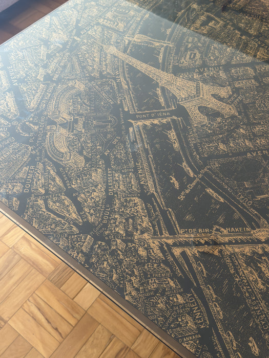 Mesa de Jantar “Paris” com Tampo de Vidro – Isabella Vecci para Dpot