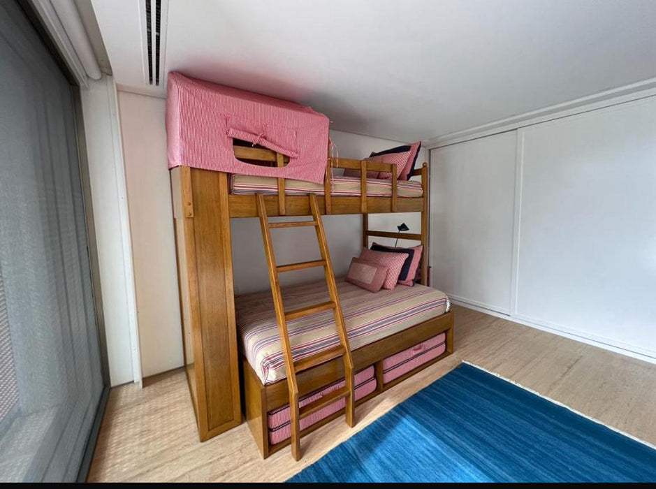 Beliche "Colorata" com 2 Colchões e 2 Futons (almofadas e colchas decorativas inclusas) – Casa Pronta e Colchões Breton