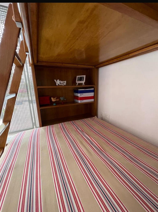 Beliche "Colorata" com 2 Colchões e 2 Futons (almofadas e colchas decorativas inclusas) – Casa Pronta e Colchões Breton