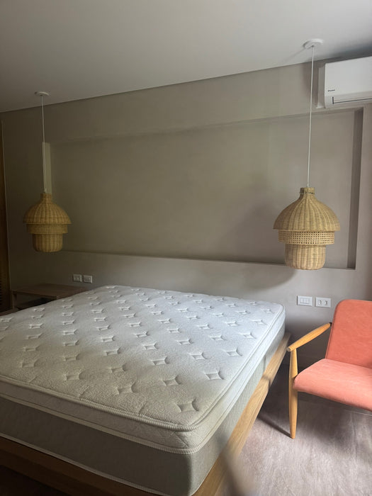 Lote com 7 Abajures + 2 Pendentes em Rattan