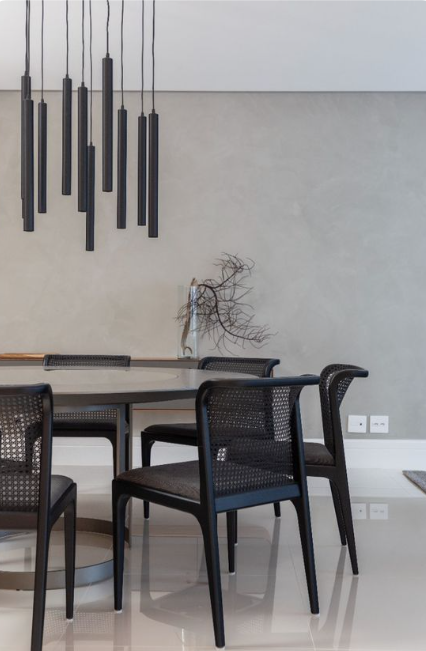 Conjunto com 10 Pendentes "Tubo" Preto – Munclair