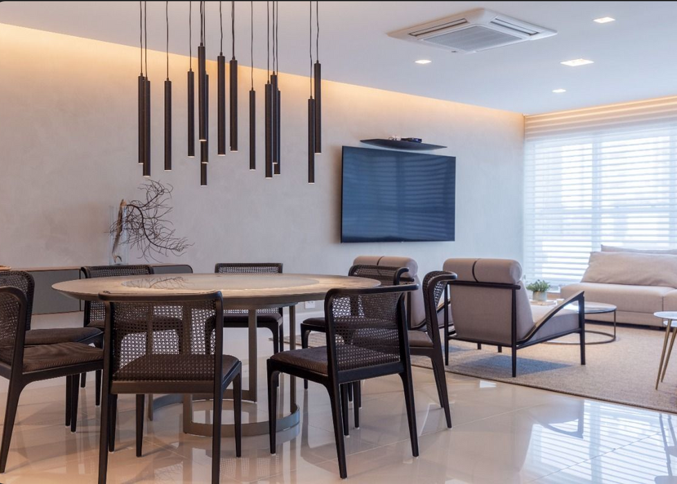 Conjunto com 10 Pendentes "Tubo" Preto – Munclair