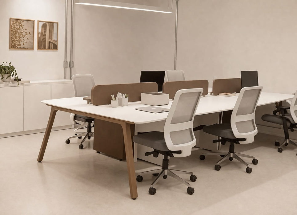 Estação de Trabalho Coletiva “Premium” (Workstation para 6 Lugares)